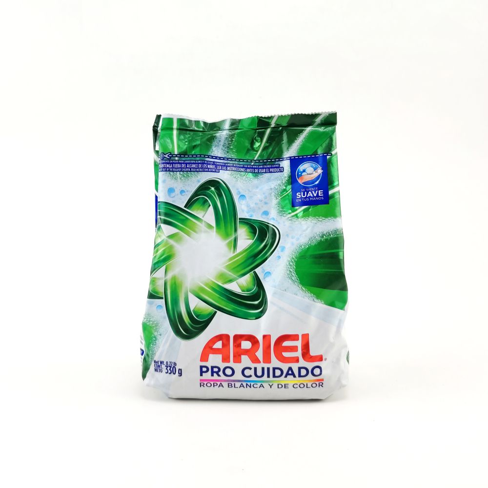 Detergente en polvo Ariel Pro cuidado de 330 gr