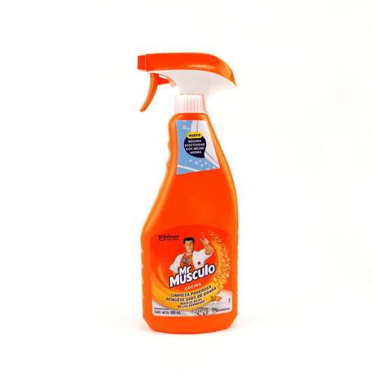 Quitagrasa Mr. Músculo aroma naranja de 500 ml – Frasco con gatillo