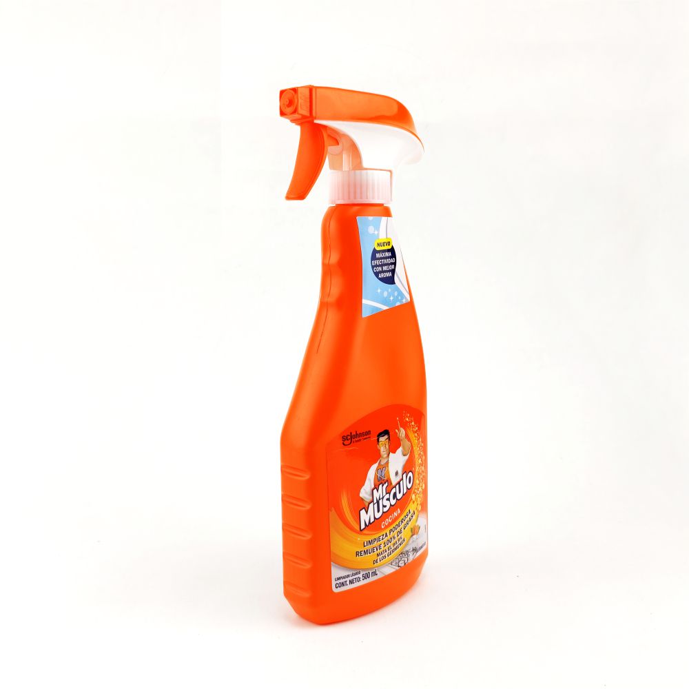 Quitagrasa Mr. Músculo aroma naranja de 500 ml – Frasco con gatillo