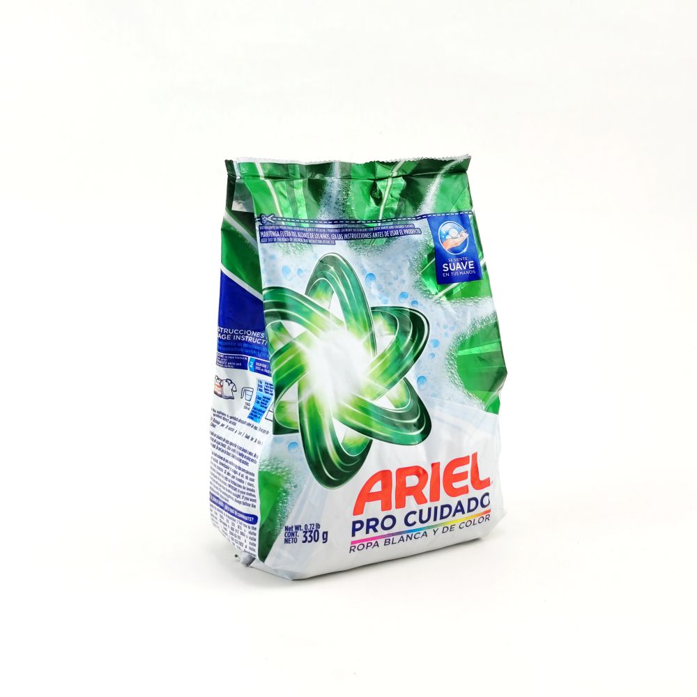 Detergente en polvo Ariel Pro cuidado de 330 gr