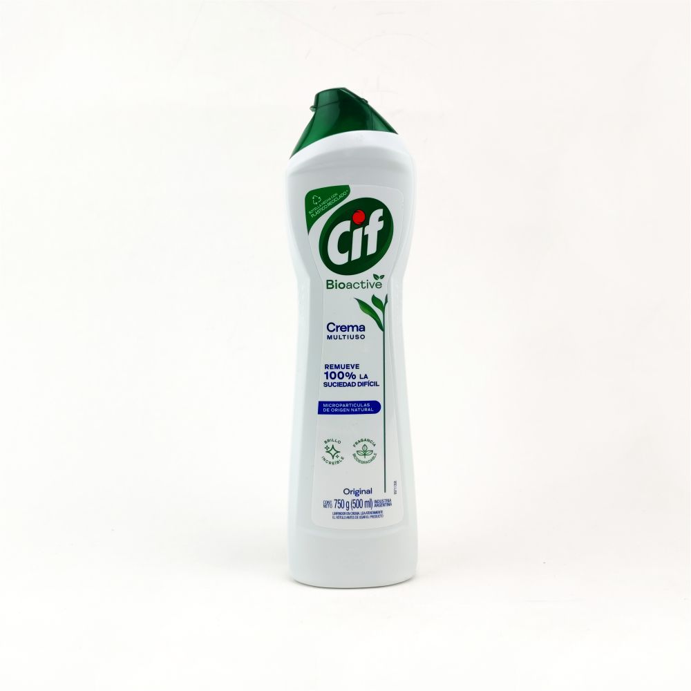 Limpiador y crema multiusos Cif Bioactive Original de 500 ml – Botella