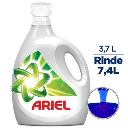 Pack Familiar #1: 01 Detergente líquido Ariel 3.7L, 01 Suavizante Downy 2.8L, 01 Jabon Bolivar barra, 01 Jabon lavavajilla La Oca 1L, 01 Quitagrasa Mr. Musculo repuesto 500ml, 01 Gel liquido Pato Inodoro 500 ml, 01 Desinfectante Poet 900ml